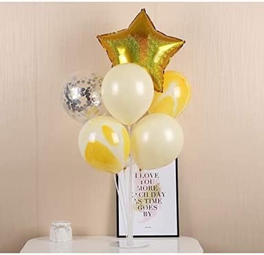 LANGXUN 28" Height Table Balloon Stand Kit for Birthday Party Wedding Decorations, Balloons Arch Kit for Graduation Party and Christmas Balloon Decorations (6 Pack - Image 7