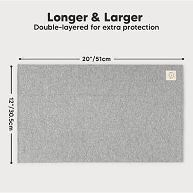 Organic Burp Cloths Baby Boy, Girl - 6-Pack Large Cotton Burping Cloths for Babies, Spit Up Rags, Super Absorbent, Ultra Soft Newborn Rag, Gender Neutral, Machine Washable, Durable (Neutrals) - Image 5