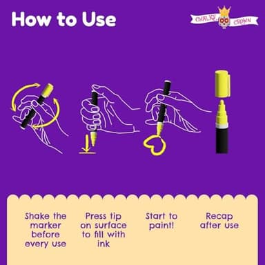 Liquid Chalk Markers for Blackboards - Bold Color Dry Erase Marker - Chalk Markers for Chalkboard Signs, Windows, Blackboard, Glass - 6mm Reversible Tip (8 Pack) - 24 Chalkboard Labels Included - Image 4