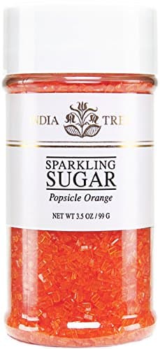 Nature's Colors, Orange , Sugar Sprinkles for Baking and Decorating, Small , 3.5 Oz Jar (Pack of 1) - Image 1