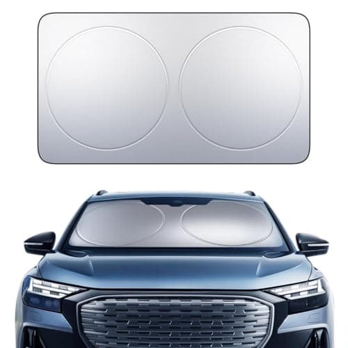 Lamicall Car Windshield Sun Shade – 4-Layer Reflective 240T Sun & UV Reflective Windshield Cover Sun Shade | Easy Install, Foldable | 64"x34" Windshield Cover for Medium Sedan, SUV - Image 1