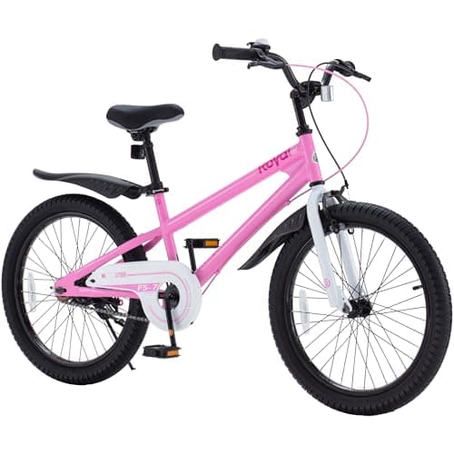 Royalbaby Freestyle 7 Kids Bike 20 Inch Wheel Teens Bicycle Girls Ages 6-10 Years, Kickstand and Water Bottle Included, Pink - Image 1