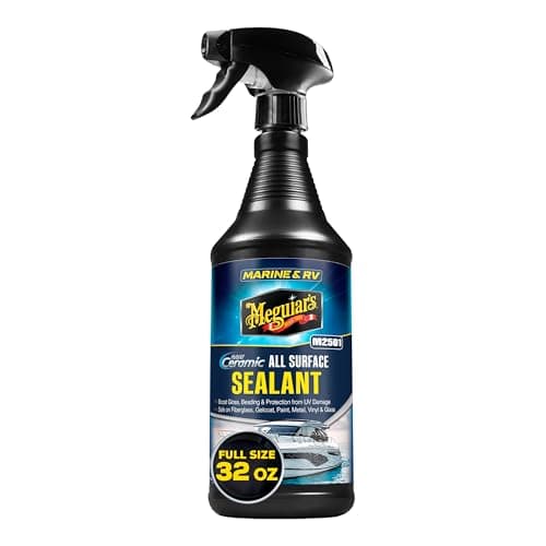 Meguiar’s Marine & RV Hybrid Ceramic All Surface Sealant - Premium Fiberglass and Gel Coat Sealant that Boosts Gloss, Beading & Protection from UV Damage - Easy to Apply and Wipe Off – 32 Oz Spray - Image 1