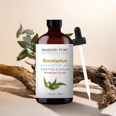 Majestic Pure Eucalyptus Essential Oil with Glass Dropper - Huge 4 Fl Oz - 100% Pure and Natural Eucalyptus Oil - Premium Grade Essential Oils for Diffuser, Aromatherapy, Soap and Candle Making - Image 5