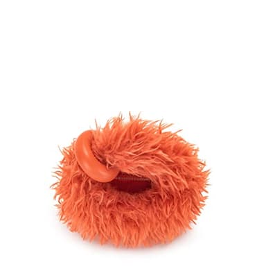 JW PEI Women's Abacus Top Handle Bag - Faux Fur Orange - Mini - Image 4