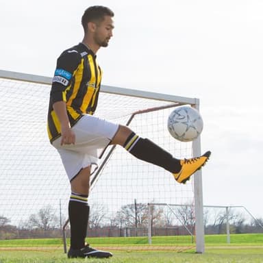 Champion Sports Viper Soccer Ball, Size 5 – Soft Touch TPU Cover, Airlock Bladder – Ages 12 & Up – Blue/Black/White - Image 7