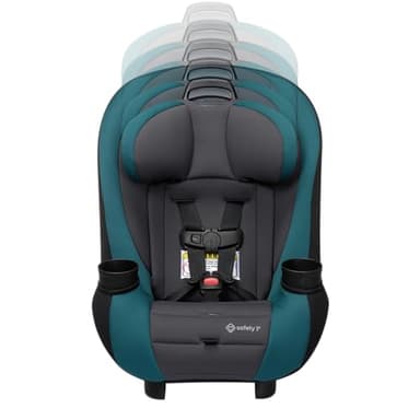 Safety 1st Ellaris 3-in-1 Convertible Car Seat, Slim Fit Design, Rear & Forward-Facing, 5-Position Headrest, 3-Across Fit, Travel-Friendly with Machine-Washable Seat Pad, Peacock Blue - Image 14