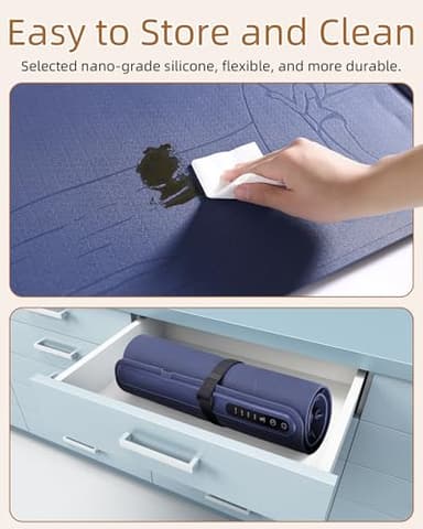 Silicone Electric Warming Mat for Food 3-Temperature,Food Warmer for Buffet Parties, Restaurants & Dinner, Easy-to-Clean Heating Tray to Keep Meals Warm 15.7”x23.6”(surfing&blue) - Image 6