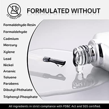 GAOY 2Pcs 16ml Gel Nail Glue for Acrylic Nails Tips, 2 in 1 Nail Glue and Base Coat, UV Light Cure - Image 6