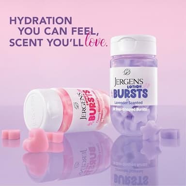 Jergens Lavender Lotion Bursts, Squishy Star-Shaped Moisturizer Bursts, 38 Ct - Image 7