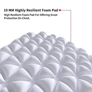 Cabasse Youth Chest Protector, Heart-Guard/Sternum Protection Shirt for Baseball, Football, T Ball, Lacrosse & Goalies (X-Small, White Grey) - Image 3