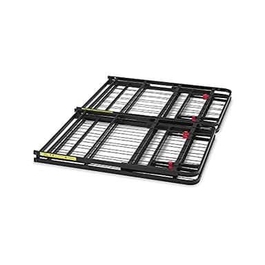 Amazon Basics Bed Frame with Storage, Foldable Metal Platform, Sturdy Steel, No Box Spring Needed, 14-inch High, Tool-Free Setup, Queen Size, Black - Image 7