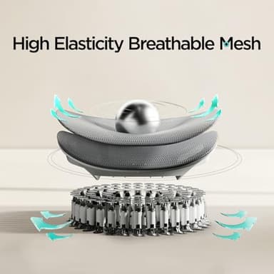 Hbada E3 Air Ergonomic Office Chair, Big and Tall Office Chair - with 3-Zone Dynamic Lumbar Support, 3D Adjustable Headrest, 3D Adjustable Armrests, Swivel, Grey(No Footrest) - Image 7