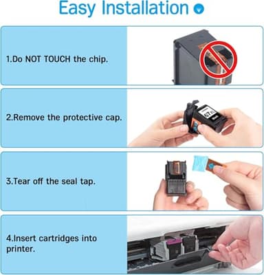 67XL Ink Cartridges Black/Color Combo Pack Compatible for HP Ink 67 67XL Work for DeskJet 2827e 2700 2700e 2755 2755e 2855e 4100 4155e 4133e 4255e Envy 6000 6455e 6020e 6400 6475e 6075 6055e 2 Pack - Image 6