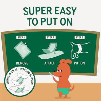 PAWPANG Disposable Dog Diaper Liners Booster Pads for Male & Female Dogs, 100ct, 4 Sizes Options, Doggie Diaper Inserts fit Most Types of Dog Diapers - Pet Belly Bands & Male Wraps (Large (100 ct)) - Image 7