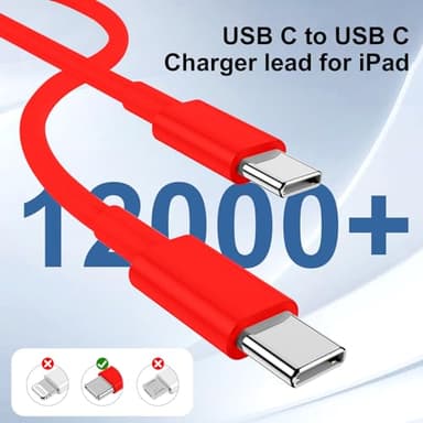 iPhone 15 Charger 10 Ft with 20w USB C Charger Block,2-Pack 20W Fast Wall Charger for 15/15 Pro/Pro Max/iPad Pro AirPods/Samsung and More, with 3 Pack 10ft USB-C Cable - Image 5