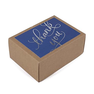 Hallmark Thank You Notes (Silver Foil Script, 40 Cards and Envelopes) - Image 1