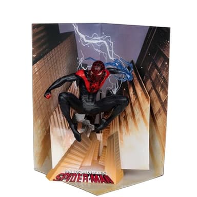 McFarlane Toys - Marvel Spider-Man 1:10th Scale Collectible with Scene (Miles Morales: Spider-Man #1) - Image 5
