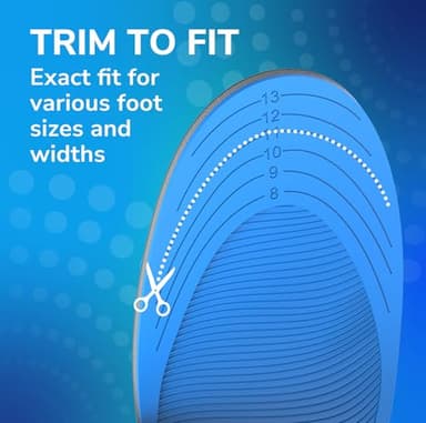 Dr. Scholl’s Adapts to You Insoles for Men, with Self-Molding Foam Technology – Clinically Proven to Adapt to Your Feet, Flexible Arch Support Inserts, Shock-Absorbing, Podiatrist-Tested, Size 8-14 - Image 6