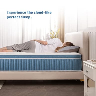 Rimensy Queen Mattress, 12 Inch Hybrid Mattress in a Box, Gel Memory Foam Mattress, Individually Wrapped Pocket Coils, Quality Comfort and Adaptive Support - Breathable, 60"*80"*12" - Image 5
