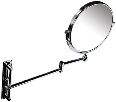 Danielle Creations 8-Inch Double-Sided Wall Mounted Adjustable Height Makeup Mirror, 10x Magnification - Image 3