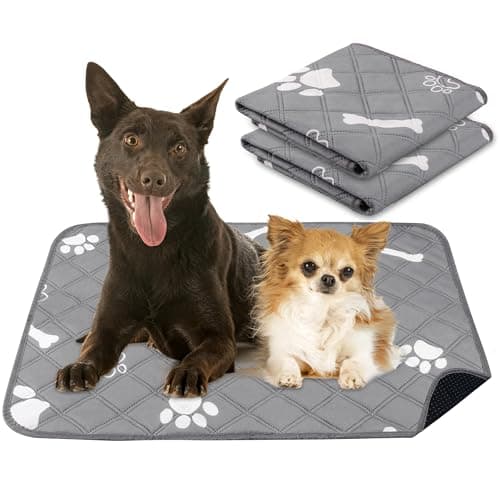 PatiencET Washable Pee Pads for Dogs, 18'' x 24" Reusable Puppy Pads with Super Absorbent for Pet Training, Housebreaking and Incontinence, 2 Pack Puppy Potty Pads with Waterproof Bottom - Image 1