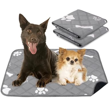 PatiencET Washable Pee Pads for Dogs, 18'' x 24" Reusable Puppy Pads with Super Absorbent for Pet Training, Housebreaking and Incontinence, 2 Pack Puppy Potty Pads with Waterproof Bottom - Image 1