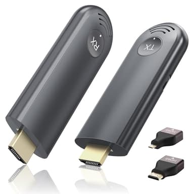 Wireless HDMI Transmitter and Receiver, Plug & Play Portable 2.4G/5G Wireless HDMI Extender Kit for Streaming Video and Audio to Monitor from Laptop/PC/TV Box/Projector - Image 8
