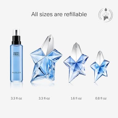 Mugler Angel - Eau de Parfum - Women's Perfume - Ambery & Woody - With Bergamot, Praline, and Patchouli - Long Lasting Fragrance - 3.3 Fl Oz - Image 4