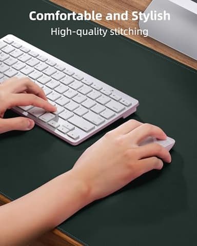 Large Desk Mat55 x24 - Premium Non-Slip Desk Pad, Waterproof and Scratch-Resistant Office Desk Protector, Large Desk pad Workspace Mat for Home and Office(Dark Green) - Image 3