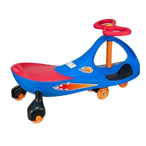 PlasmaCar Lightning Glow Rider - Inertia & Movement Powered Ride-On Toy, Light-Up Wheels, Indoor-Outdoor Play Blue & Red - Image 1