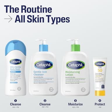 CETAPHIL Sheer Mineral Sunscreen Lotion for Face & Body 3 fl oz 100% Mineral UVA/UVB Filters: Zinc Oxide & Titanium Dioxide Broad Spectrum SPF 50 For Sensitive Skin Dermatologist Recommended Brand - Image 6