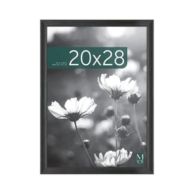 MCS Studio Gallery Classic 20x28 Poster Frame Black Woodgrain, Vertical & Horizontal Wall Hanging Large Picture Frame for Photos, Posters & Art Prints (1-Pack) - Image 1