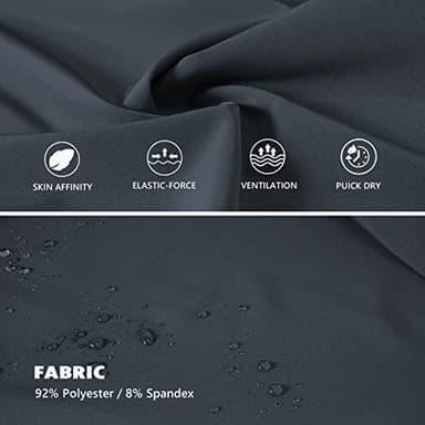 GAXIDES Sweatpants for Mens Joggers Lightweight Quick Dry Baggy Relaxed Fit Athletic Workout Track Hiking Elastic Pants with 3 Zipper Pockets Coldgrey XL/30 - Image 6