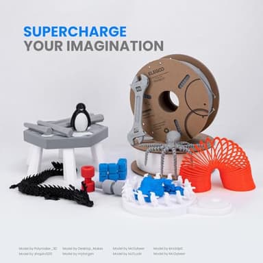 ELEGOO PLA Filament 1.75mm Black 4KG, 3D Printer Filament Bulk Dimensional Accuracy +/- 0.02mm, 4 Pack 1kg Cardboard Spool(2.2lbs) 3D Printing Filament Fits for Most FDM 3D Printers - Image 6