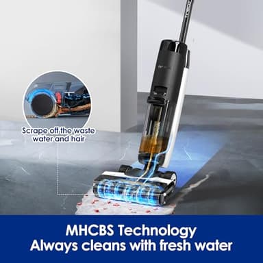 Tineco Floor ONE S7 PRO Cordless Wet Dry Vacuum Cleaner, Smart Floor Cleaner Mop for Hard Floors, Long Run Time, Dual-Sided Edge Cleaning, Self-Cleaning, Centrifugal Drying Process - Image 2