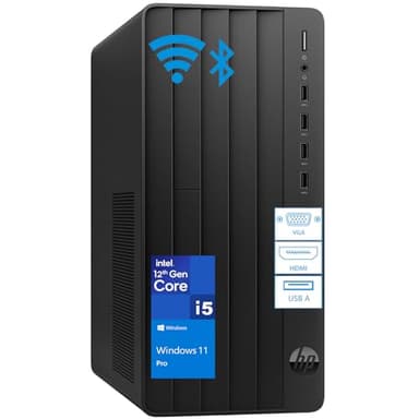 HP Tower PC Desktop Computer for Home Business Student, Intel 6-Core i5-12500 (Beat i7-11700), 32GB DDR4 RAM, 1TB PCIe SSD, WiFi, Bluetooth, RJ-45, HDMI, VGA, Keyboard and Mouse, Windows 11 Pro - Image 1