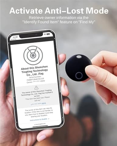 Air Tracker Tag, Bluetooth Tracker-4 Pack Works with Apple Find My (iOS Only), Smart Tags for Luggage, Keys, Backpack, IP67 Waterproof - Image 4