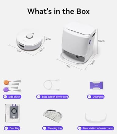 NARWAL Freo Z10 Robot Vacuum and Mop Combo, Tangle Free Robot Mop, 15,000Pa Suction, Adapts to Hard-to-Reach Areas, Self-Emptying, Mop Washing & Drying, Obstacle Avoidance, for Pet Hair & Hard Floor - Image 9