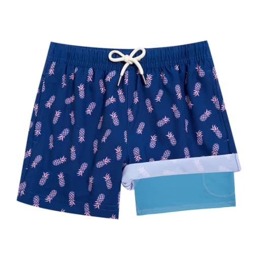 BRISIRA Boys Swim Trunks Bathing Suit Compression Boxer Brief Liner Swim Shorts Swimsuit Anti-Chafe Toddler Kids Youth Teen - Image 1