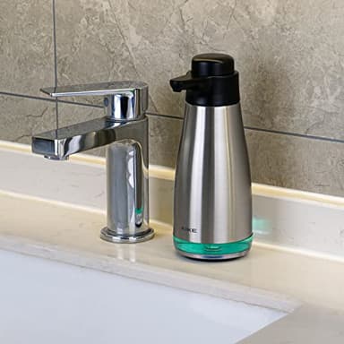 AIKE 15fl.oz Stainless Steel Liquid Soap Dispenser for Dish and Hand Soap - Image 7