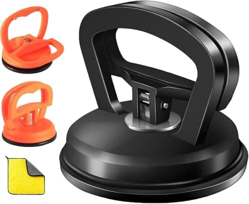 JONURMAFY 3 Pack Car Dent Remover Tool for Car, Car Dent Puller Kit Auto Body Dent Remove, Suction Cup for Car Dent Repair Kit, Car Dent Removal Kit Body Repair Dent Removal Tools (Black+Orange)