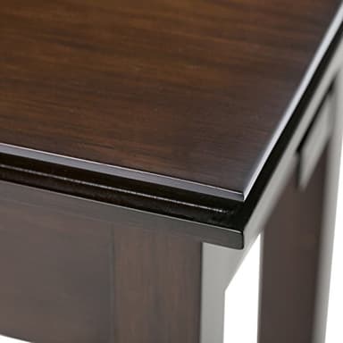 SIMPLIHOME Artisan SOLID WOOD 14 inch Wide Rectangle Transitional Narrow End Side Table in Russet Brown for the Living Room and Bedroom - Image 9
