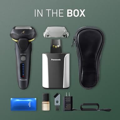 Panasonic Electric Razor for Men, Electric Shaver for Men, ARC5 with Premium Automatic Cleaning and Charging Station, Wet Dry Shaver, Cordless Razor, with Pop-Up Trimmer ES-LV97-K, Black - Image 10
