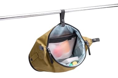 Thule Aion Toiletry Bag - Water-Resistant Bag for toiletries, Makeup and Shaving Essentials - Removable Liquids Bag Included - Easy to Clean - Snap Loop to Easily Hang - Waxed, PFC-Free Fabric - Image 6