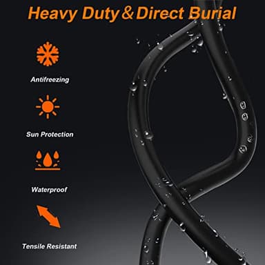 Cat 8 Ethernet Cable, 50FT High Speed Heavy Duty 26AWG Cat8 LAN Network Cable 40Gbps, 2000Mhz with Gold Plated RJ45 Connector, Outdoor&Indoor Internet Cable Compatible for Router Gaming Modem Xbox - Image 3