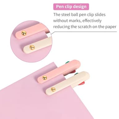 Ddaowanx Multicolor Pens, 4-in-1 Colored Ballpoint Pen 0.5mm Fine Point Smooth Writing,Nurse Accessories for Work,Gifts for Teen Girls,6-Count - Image 4