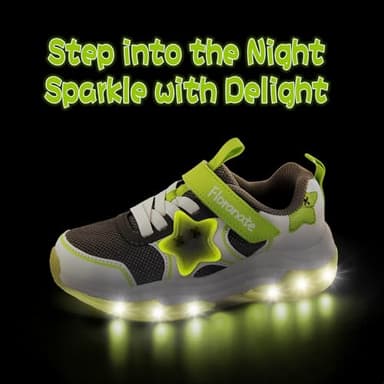 Floranate Sneaker for Boys Shoes Size 1 Light Up Shoes with Switch Little Kids Tennis Walking Running Sneaker Boys Footwear Comfortable - Image 6