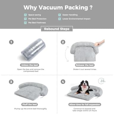 MUTTROS Small Dog Bed, Dog Bed Couch Cover, Washable Calming Dog Bed, Dog Beds for Small Dogs,Perfect for Small, Medium and Large Dogs and Cats - Image 7