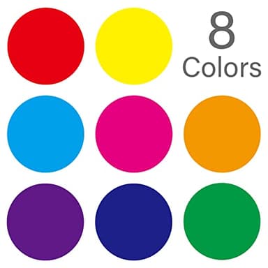 4000 PCS 3/4" Colored Dot Stickers Circle Color Coding Labels, 8 Color Style Colorful Coding Label Sticker for Office, Student Classroom(8 Rolls, 3/4 Inches) - Image 7